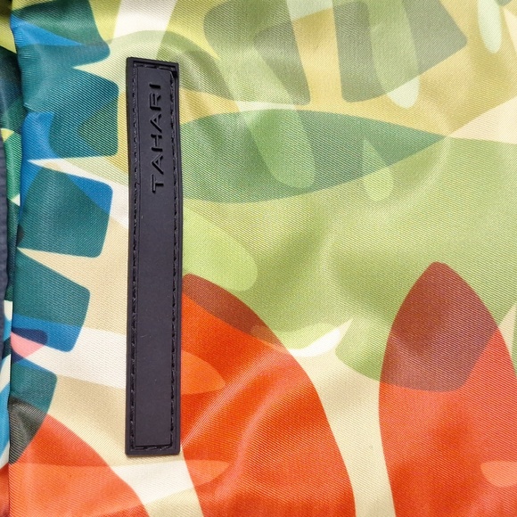 Tahari Multicolor Leaf Print Laptop Bag - Picture 11 of 16